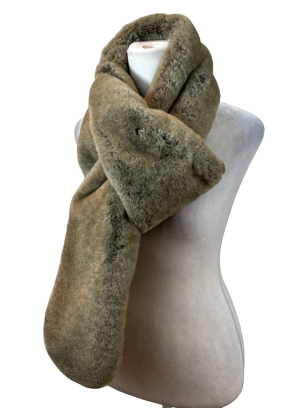 Ladies Aspen Bran Faux Fur Scarf